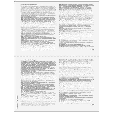 Form 5498 IRA Contribution Information Copy B Participant