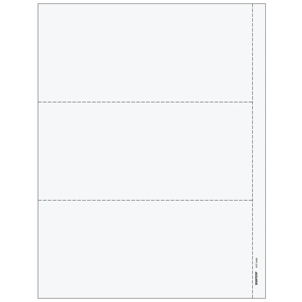 3up Blank 1099-MISC Form (with Instructions)