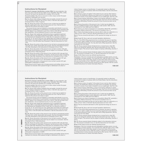 1099-DIV Dividends and Distributions - Recipient Copy B