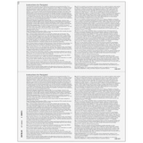 2up Blank 1099-INT Form (with Instructions on Both Back Panels)