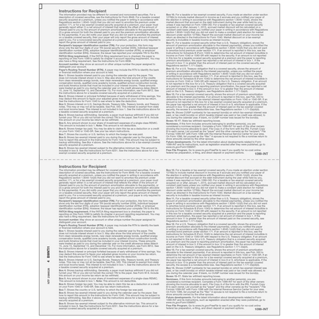 1099-INT Interest Income - Copy B Recipient