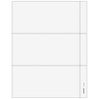 3up Blank W-2 Form with 3/4" Side Perforation (without Instructions)