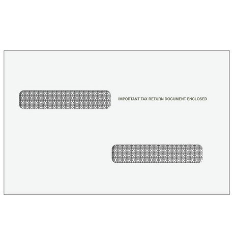 4up 1099-R Double Window Envelope (for Inserting Equipment) - 500 Qty