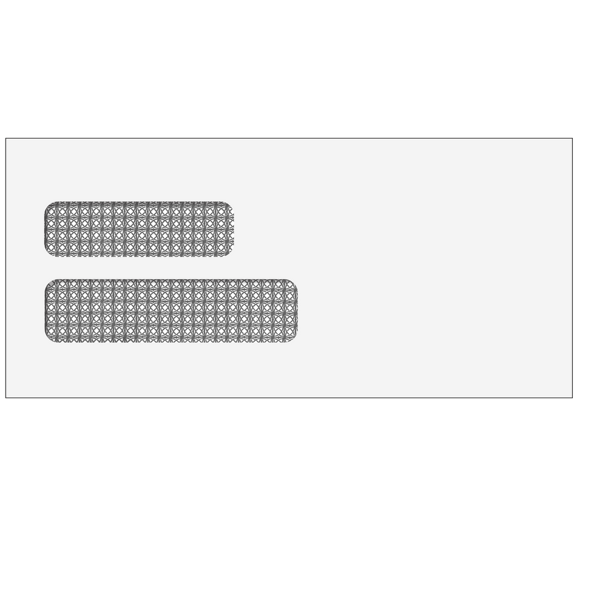 Double Window Envelope (Moisture Seal) 4 1/8 x 9 -500 Qty