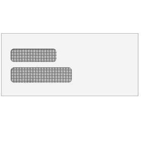 Double Window Envelope (Moisture Seal) 4 1/8 x 9 -500 Qty