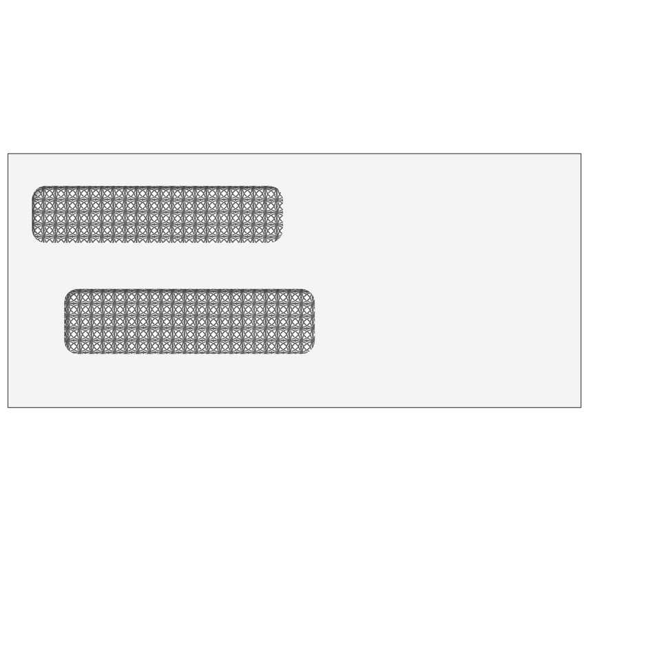 #9 Double Window Envelope (Self Seal)- 500 Qty