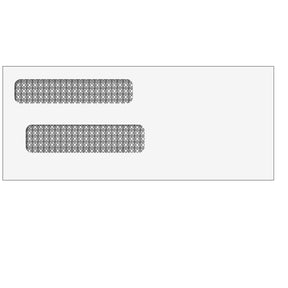 Double Window Envelope (Moisture Seal) 3 5/8 x 8 5/8 -500 Qty 