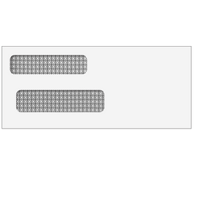 Double Window Envelope (Self Seal) 3 3/4 x 8 5/8- 500 Qty