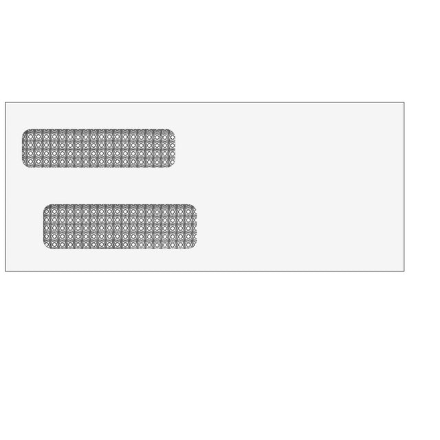 Double Window Envelope (Moisture Seal) 3 7/8 x 9 1/8 -500 Qty