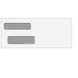Double Window Envelope (Self Seal) 3 7/8 x 9 1/8- 500 Qty
