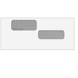 Double Window Envelope (Moisture Seal) 4 1/8 x 9 1/2 -500 Qty