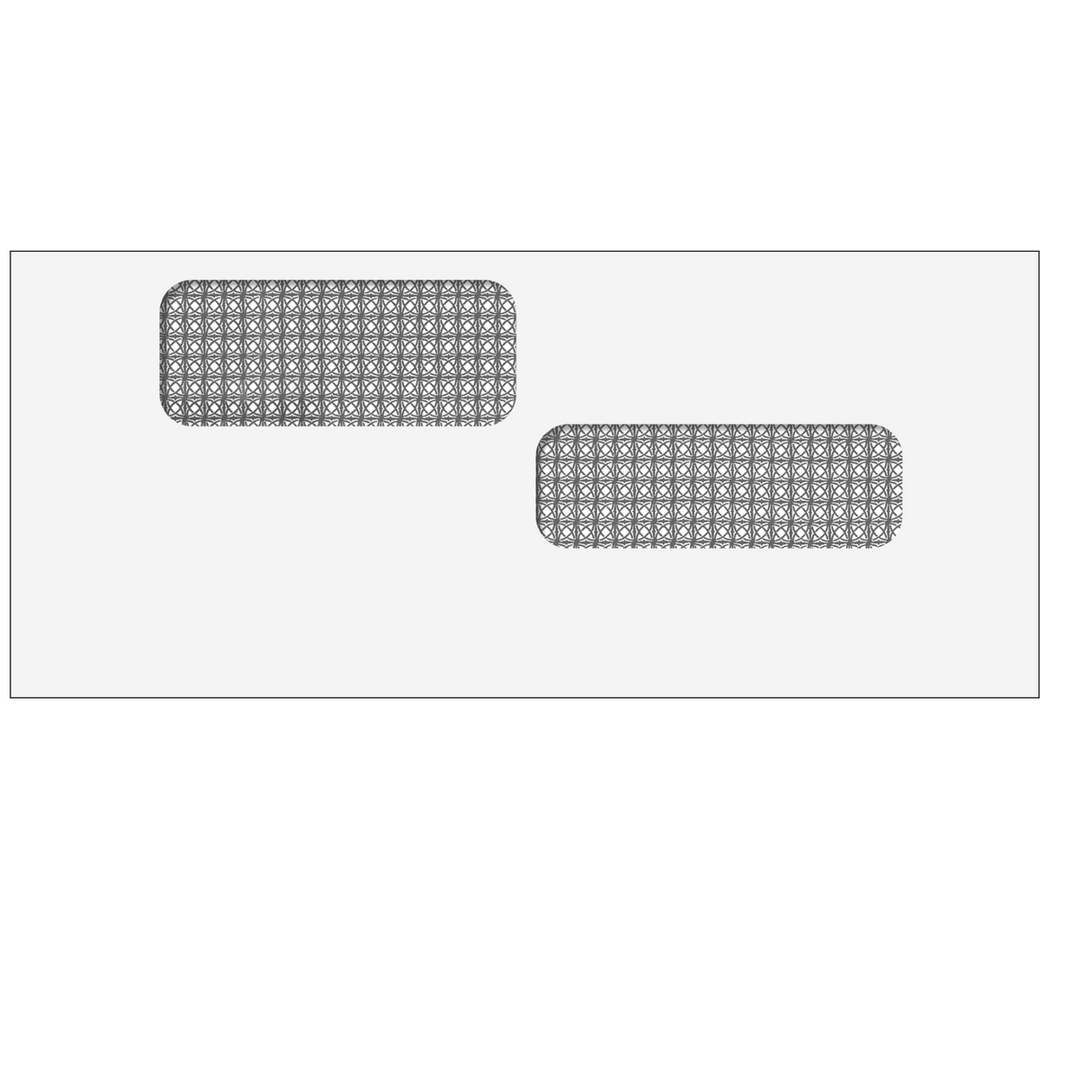 Double Window Envelope (Moisture Seal) 4 1/8 x 9 1/2 -500 Qty