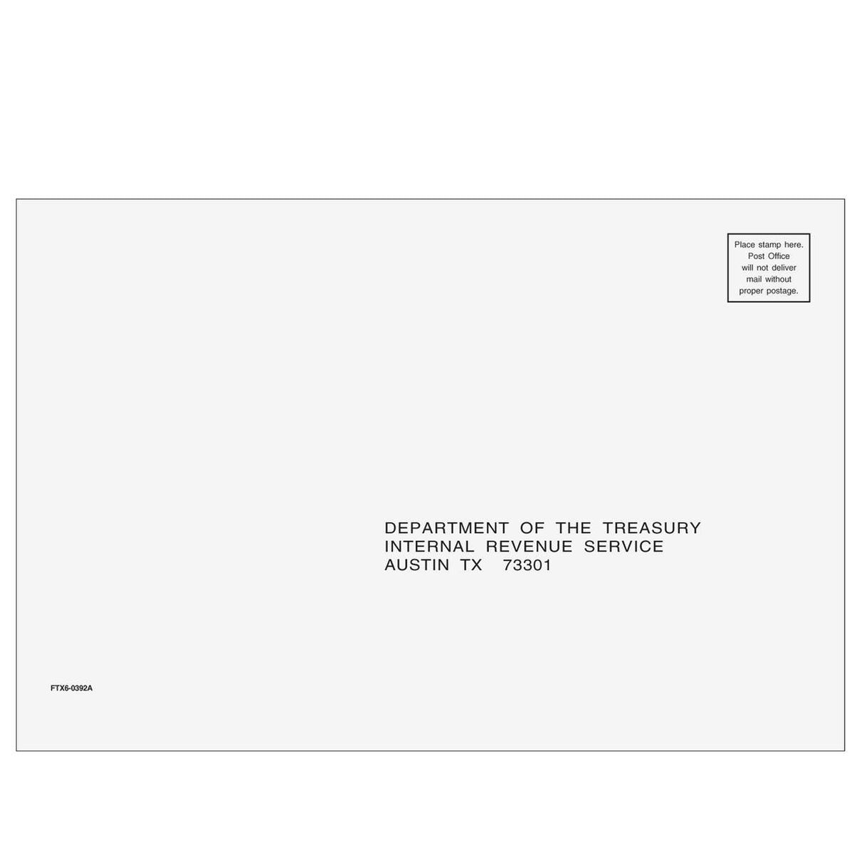 1040 All Returns Envelope - Austin, TX
