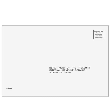 1040 All Returns Envelope - Austin, TX