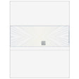 Prismatic Star With Hologram Blank Business Check in Middle