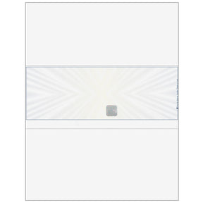 Prismatic Star With Hologram Blank Business Check in Middle