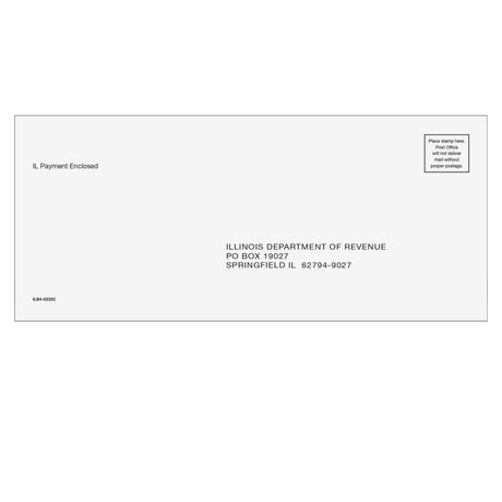 Illinois Balance Due Envelope