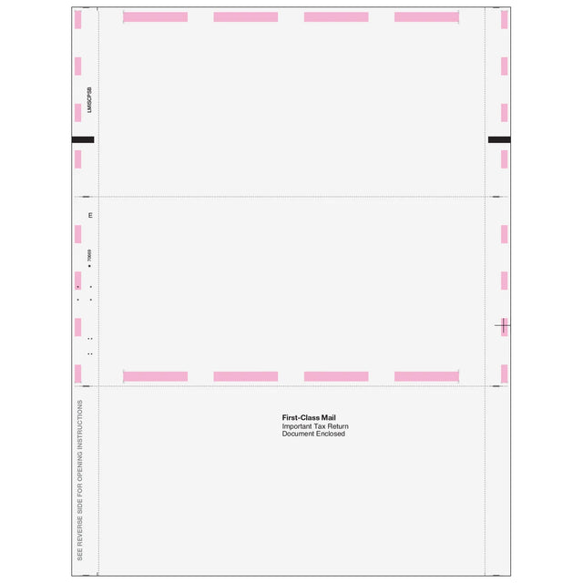 MISC Miscellaneous Information Blank Pressure Seal Z-Fold Form
