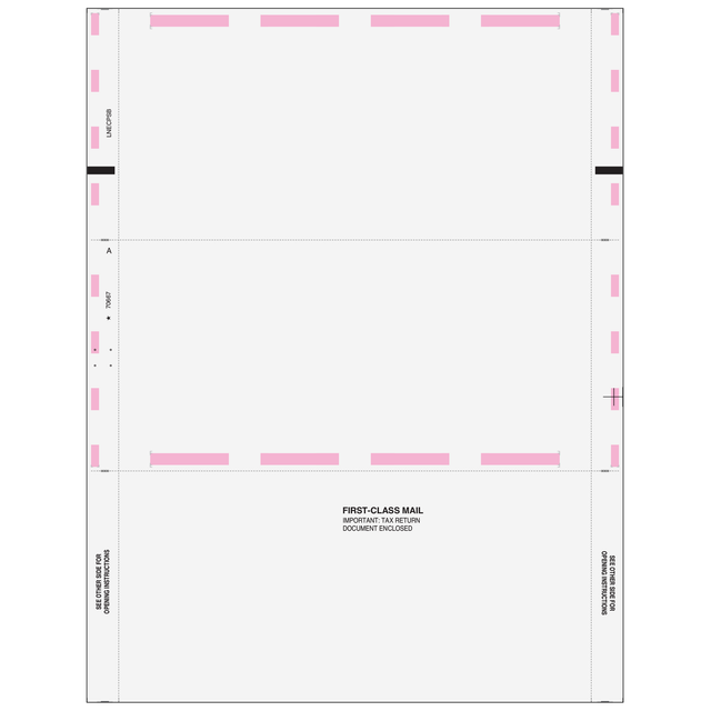 NEC Blank Pressure Seal Z-Fold Form