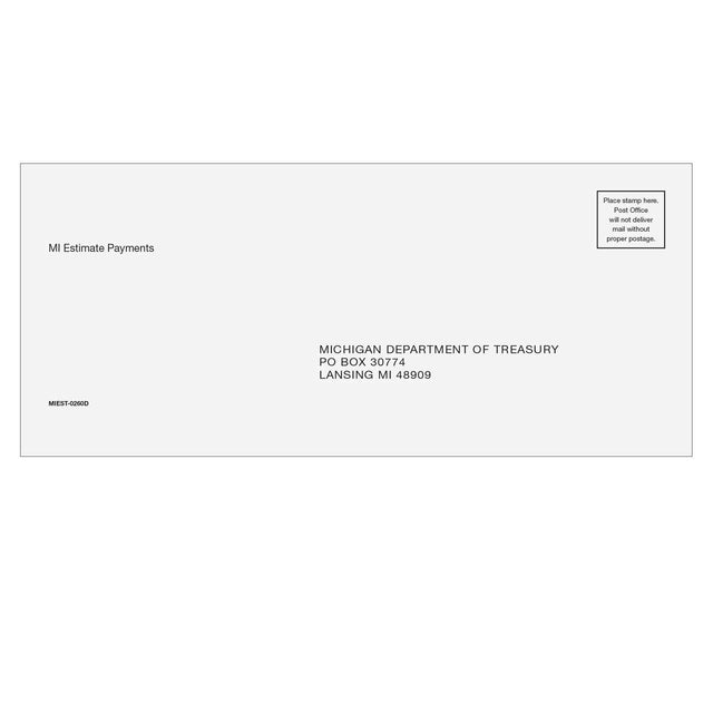 Michigan Estimate & E-file Envelope