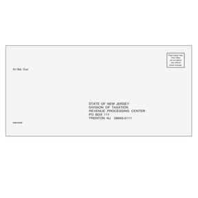 New Jersey Balance Due Envelope