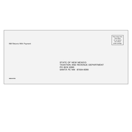 New Mexico Balance Due Envelope