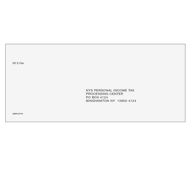 New York State E-File Envelope