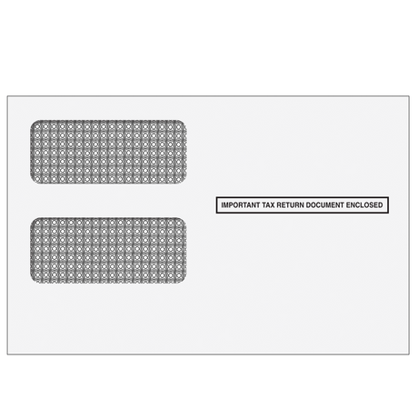 2up 1099 Double Window Envelope (Self Seal & Tamper Evident)