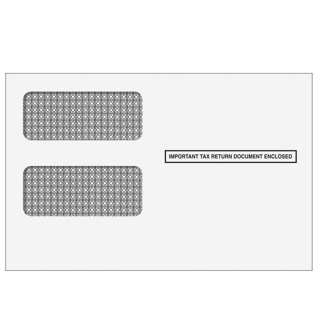 2up 1099 Double Window Envelope (Self Seal & Tamper Evident)