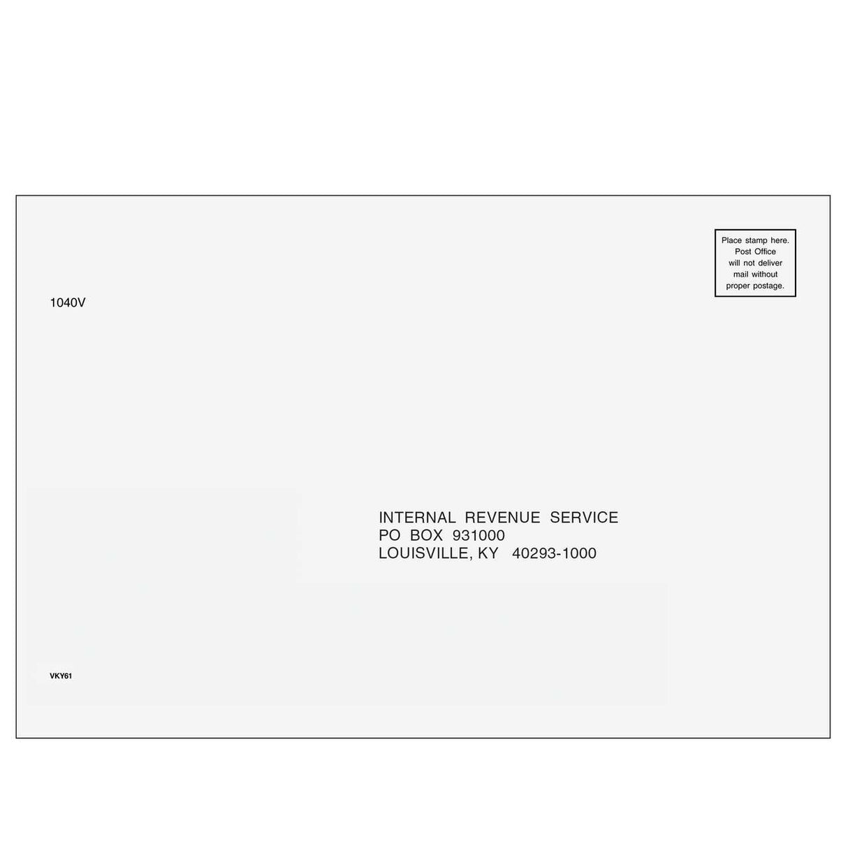 1040-V Envelope - Louisville, KY
