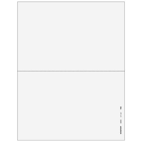 2up Blank W-2 & 1099 Form (without Instructions)