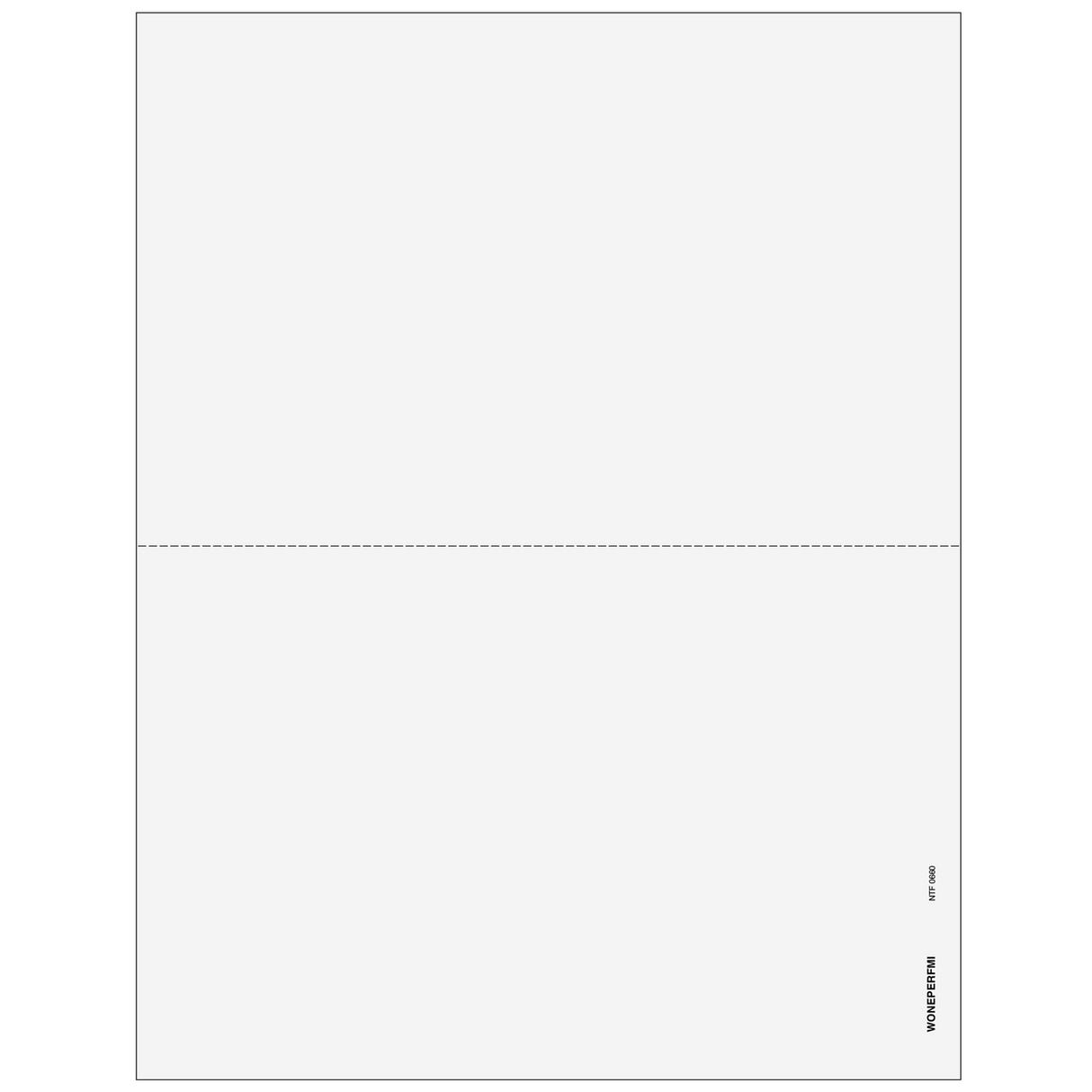 2up Blank 1099-MISC Form (with Instructions on Back Top Panel)